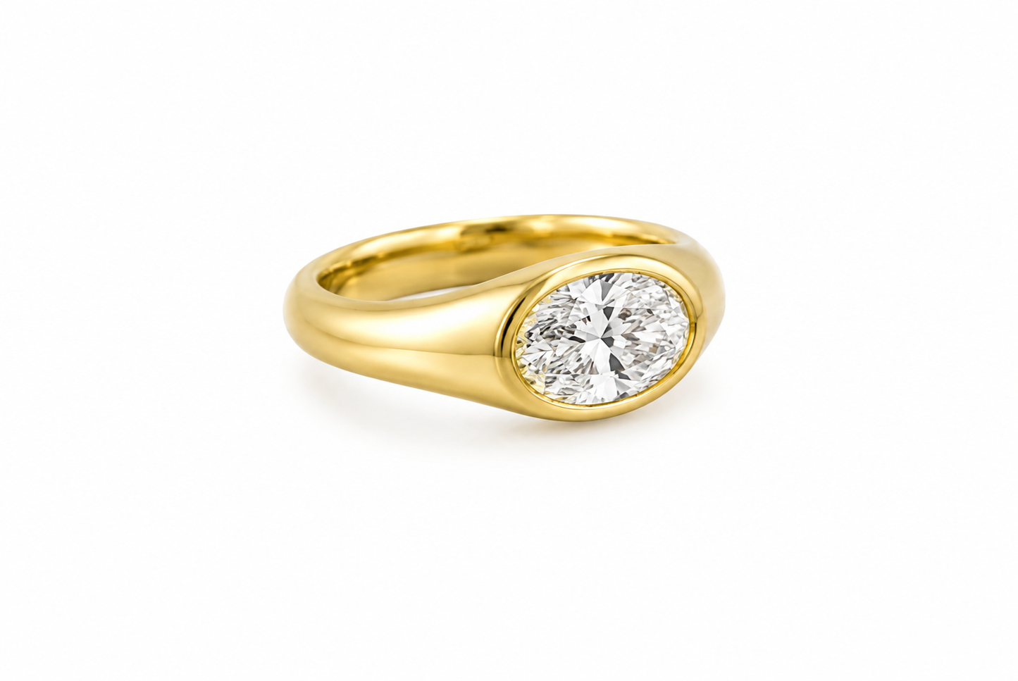 oval cut signet