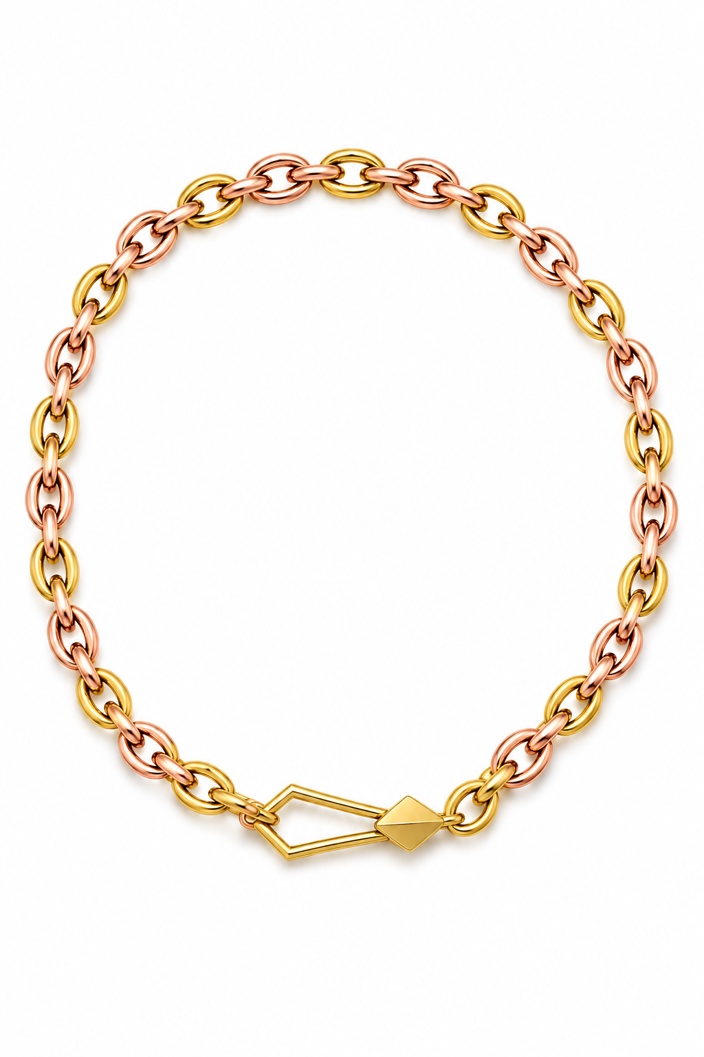 Carvion necklace (rose and Platinum)