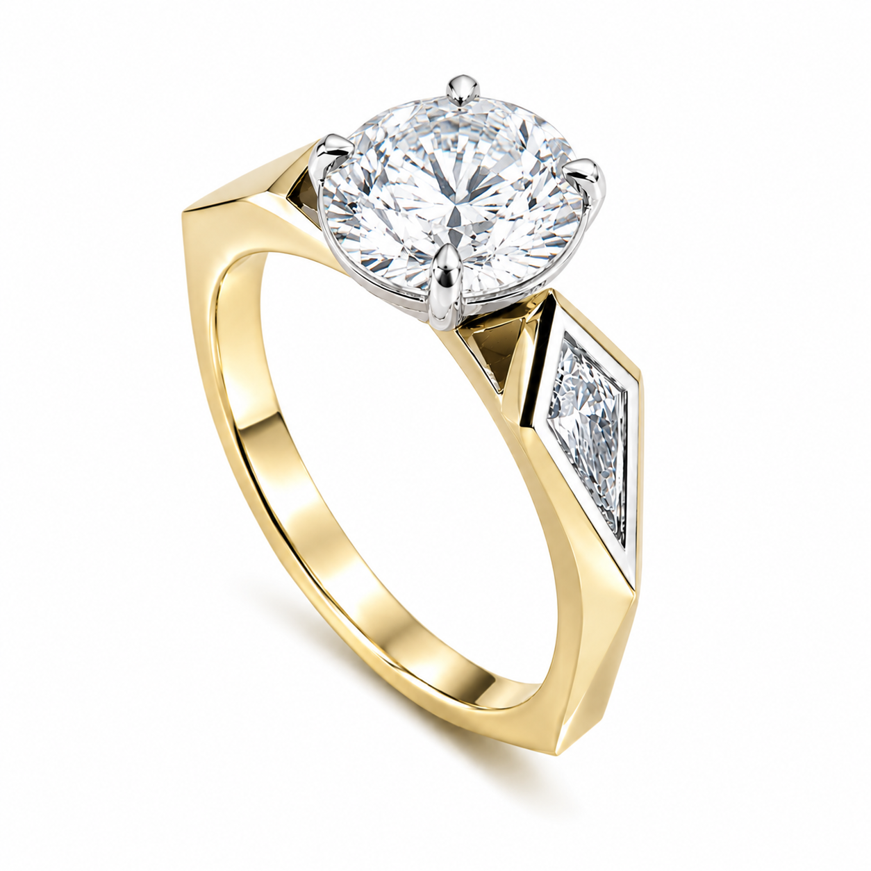 custom 3 stone