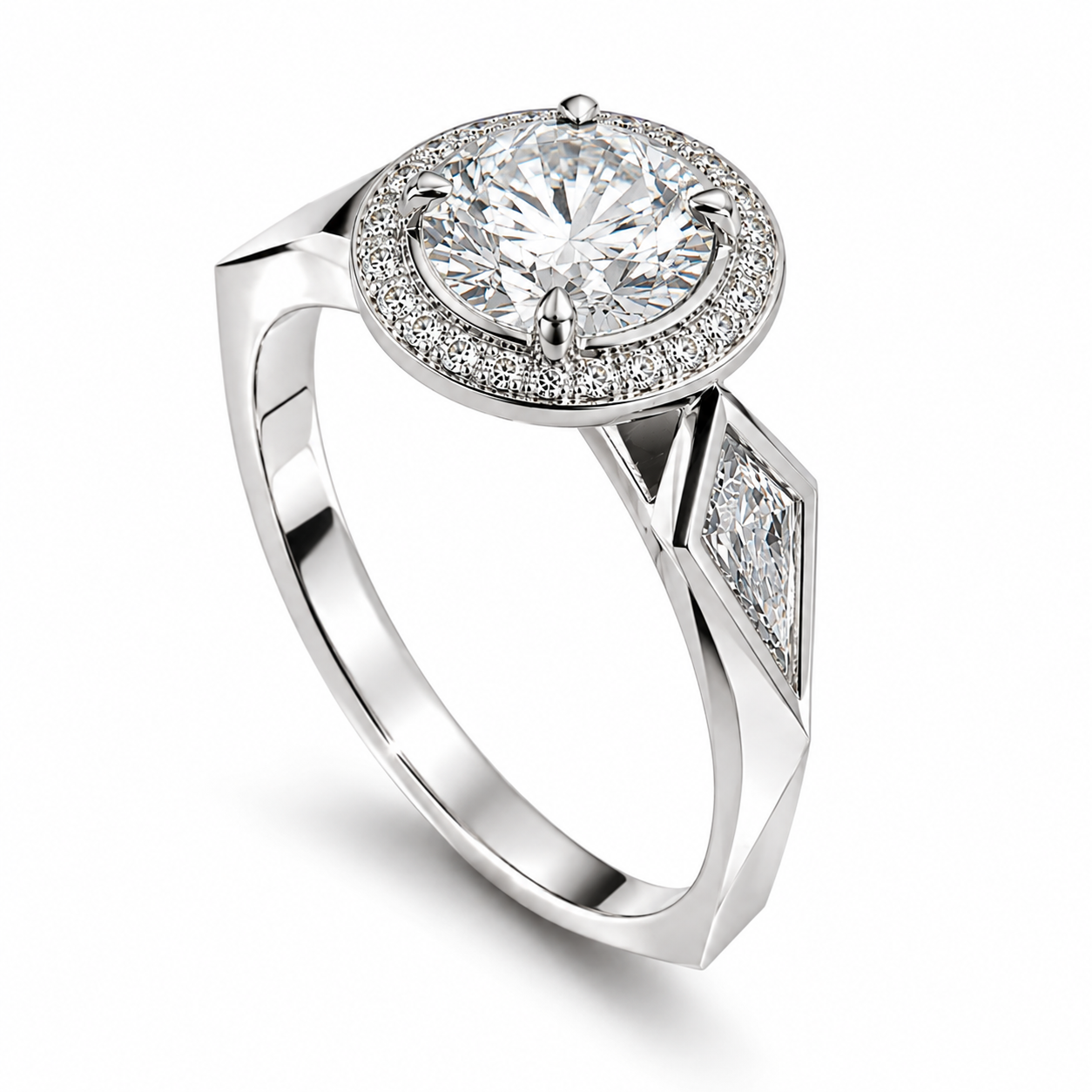 custom diamond halo