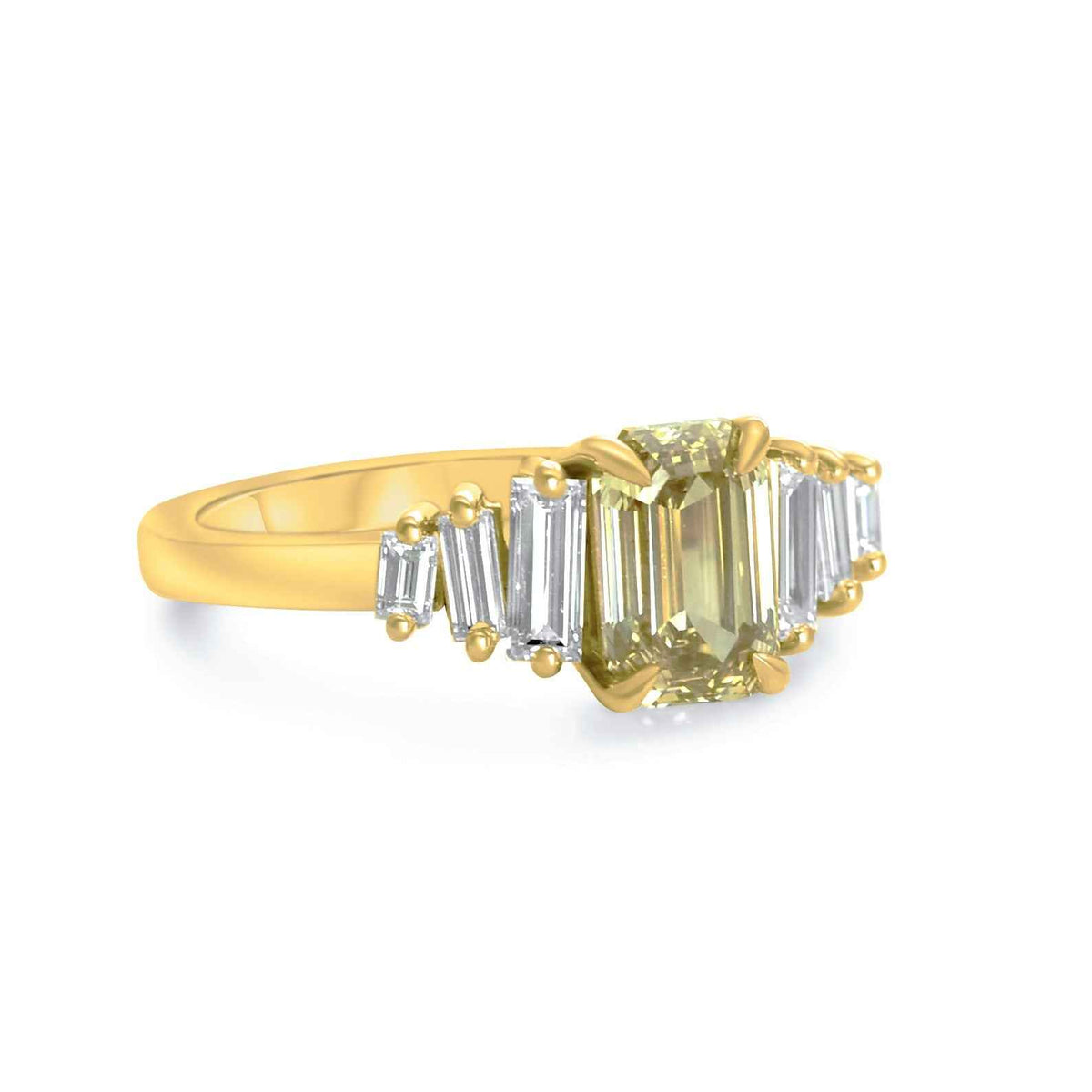 cognac diamond ring