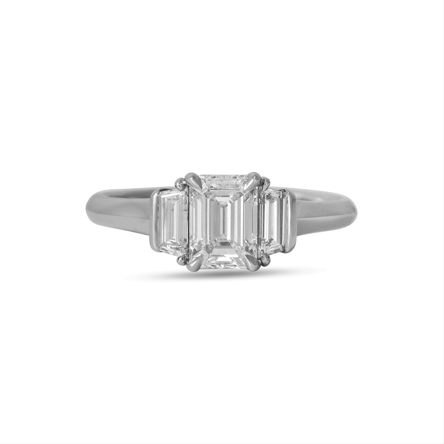 emerald cut 3 stone