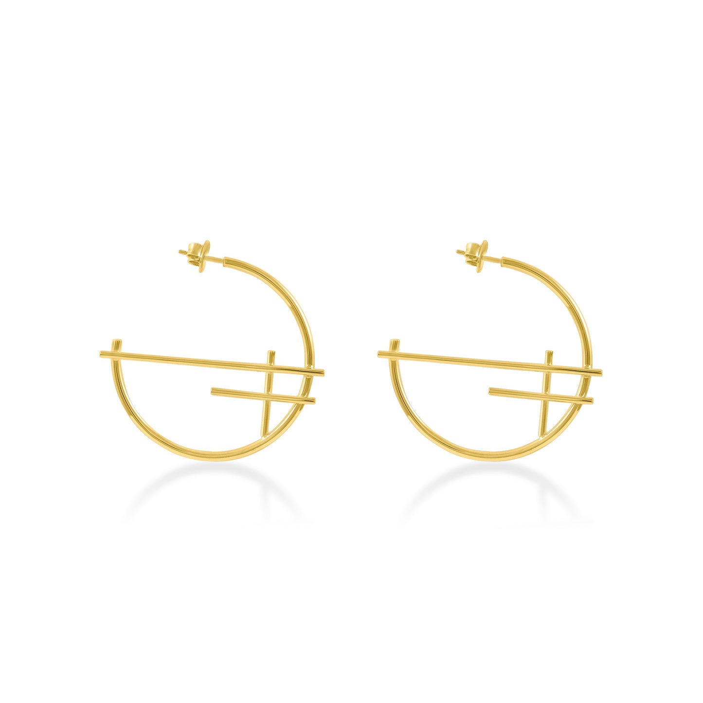 Bamboo hoops (Gold)