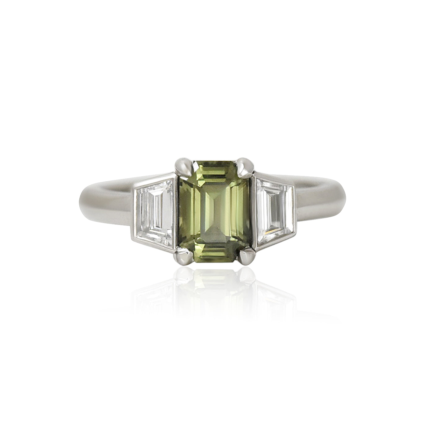 Green Sapphire Trapezoid