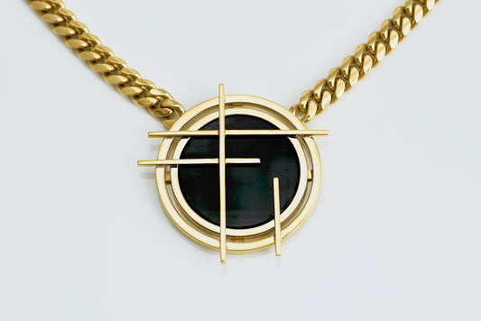 Mondrian Medallion Necklace