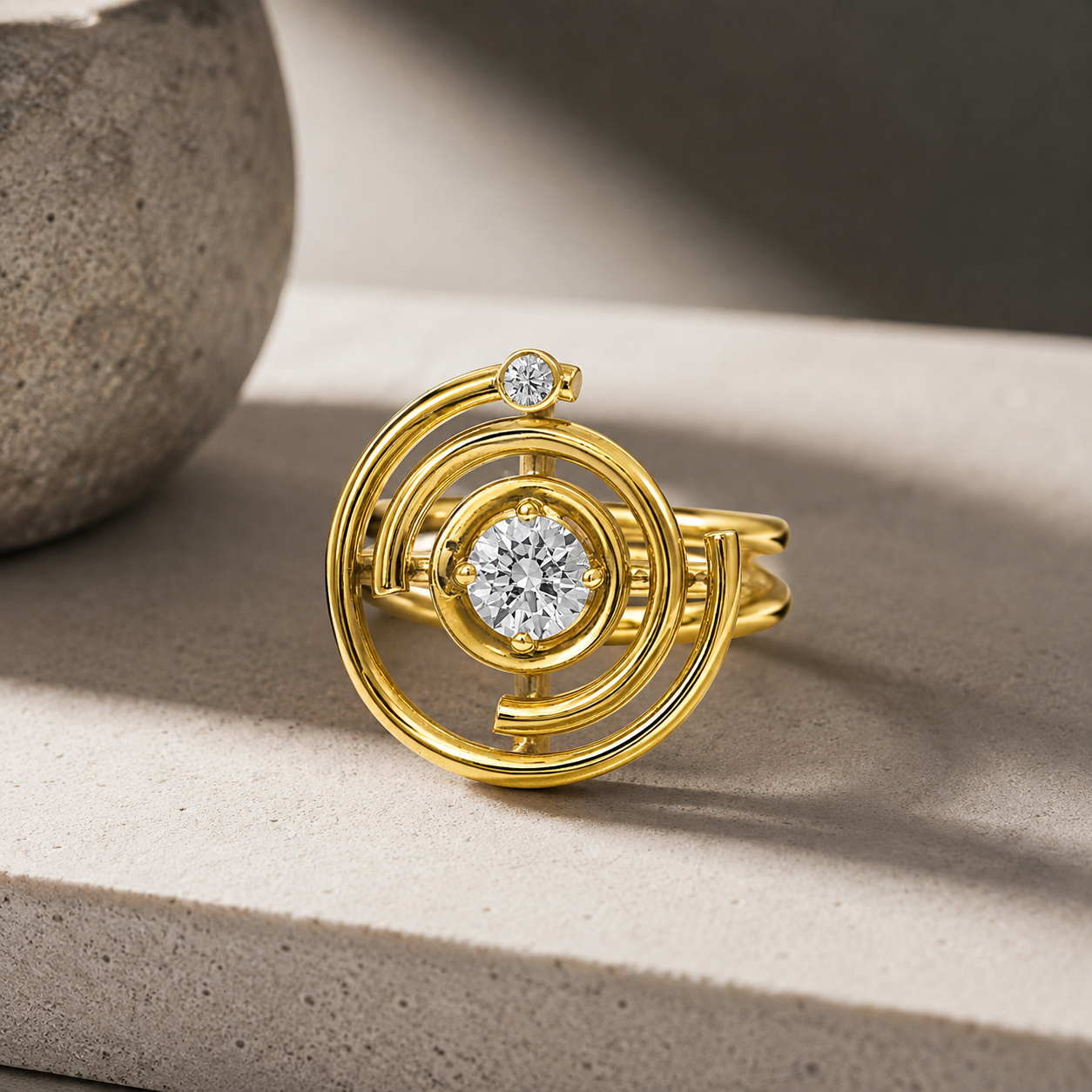 Concentric Diamond Ring | Karl Karter