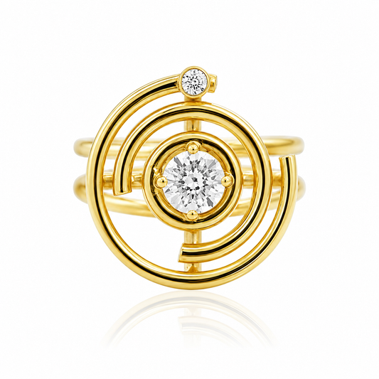 Concentric Diamond Ring | Karl Karter