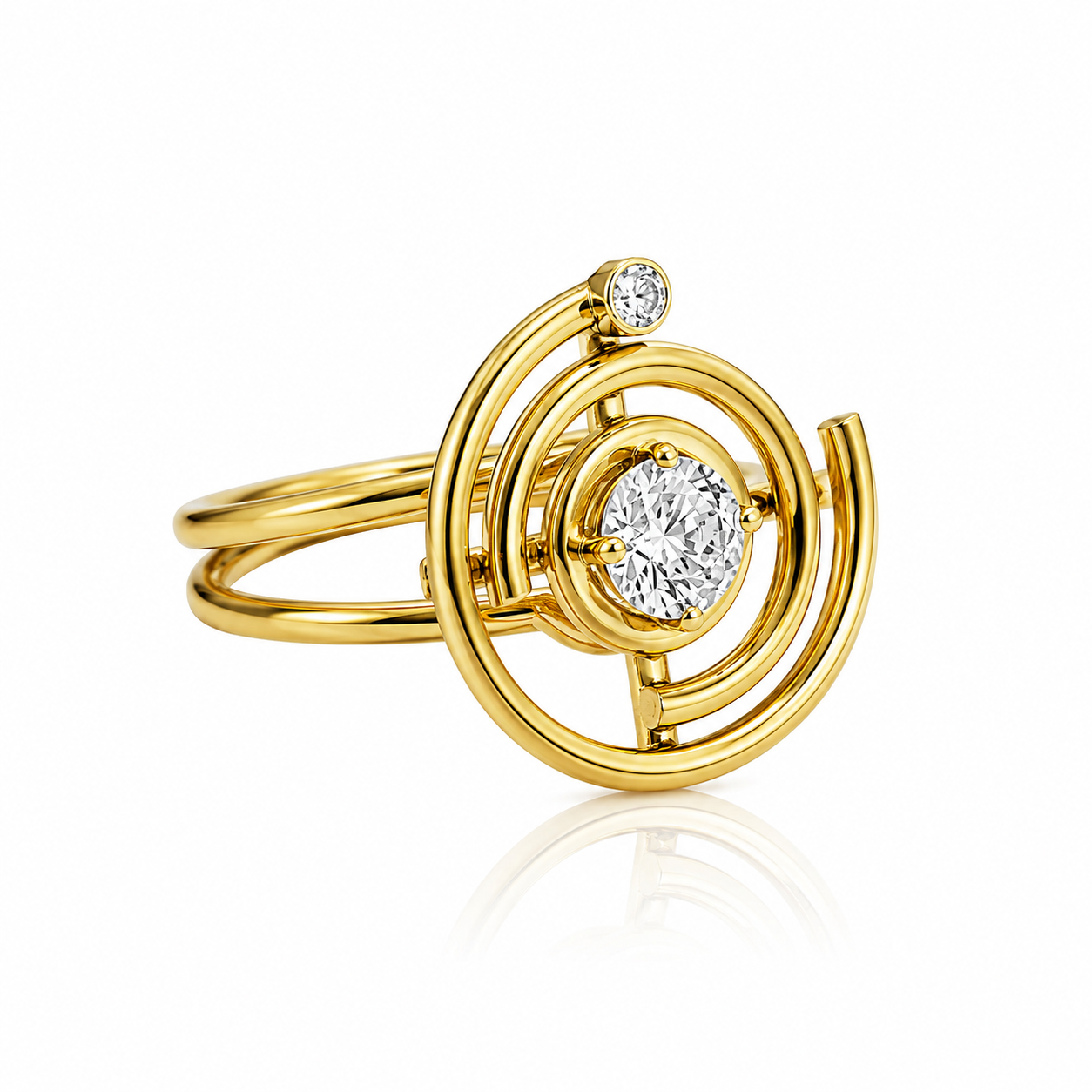 Concentric Diamond Ring | Karl Karter