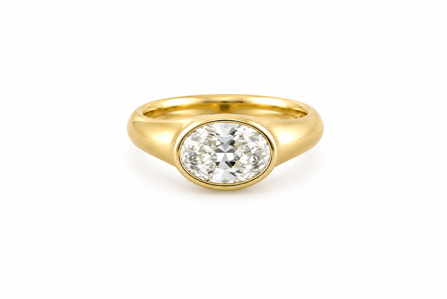 oval cut signet