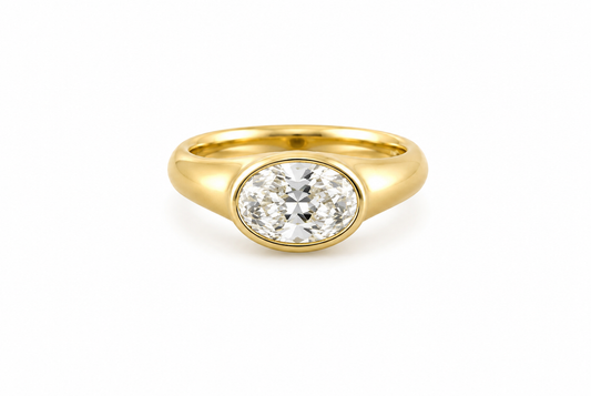 oval cut signet - Karl Karter