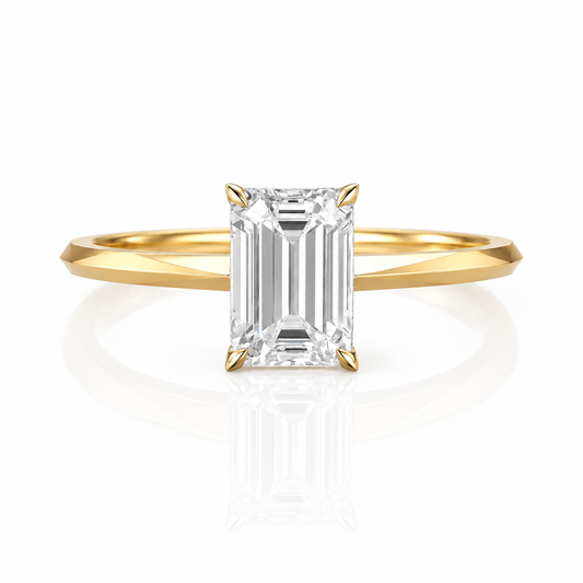 emerald cut solitaire