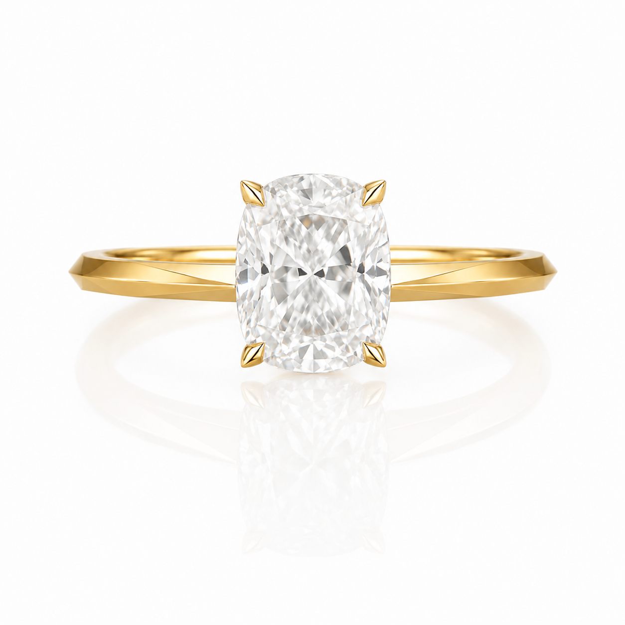 cushion cut solitaire