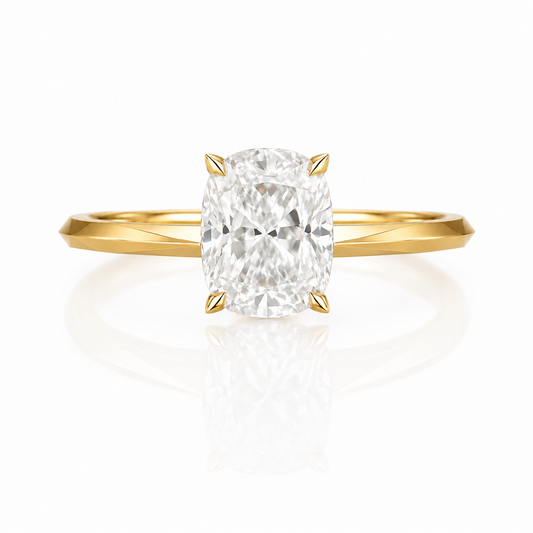 cushion cut solitaire