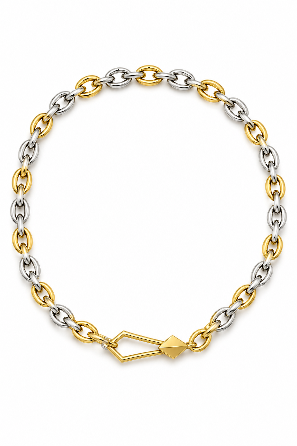 Carvion necklace (silver and gold)