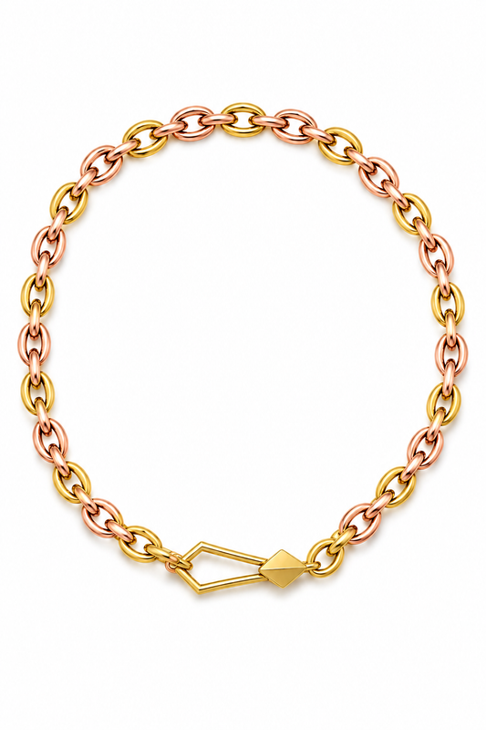 Carvion necklace (rose and Platinum)
