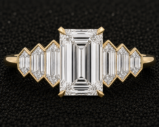 emerald cut comission