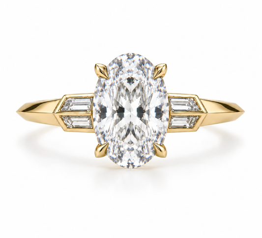 oval cut engagement ring