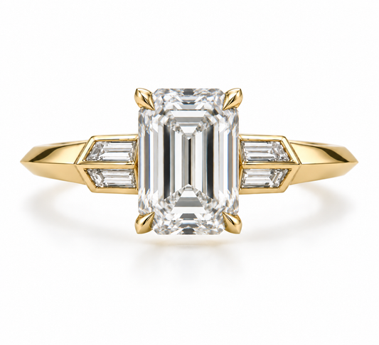 EMERALD CUT RING