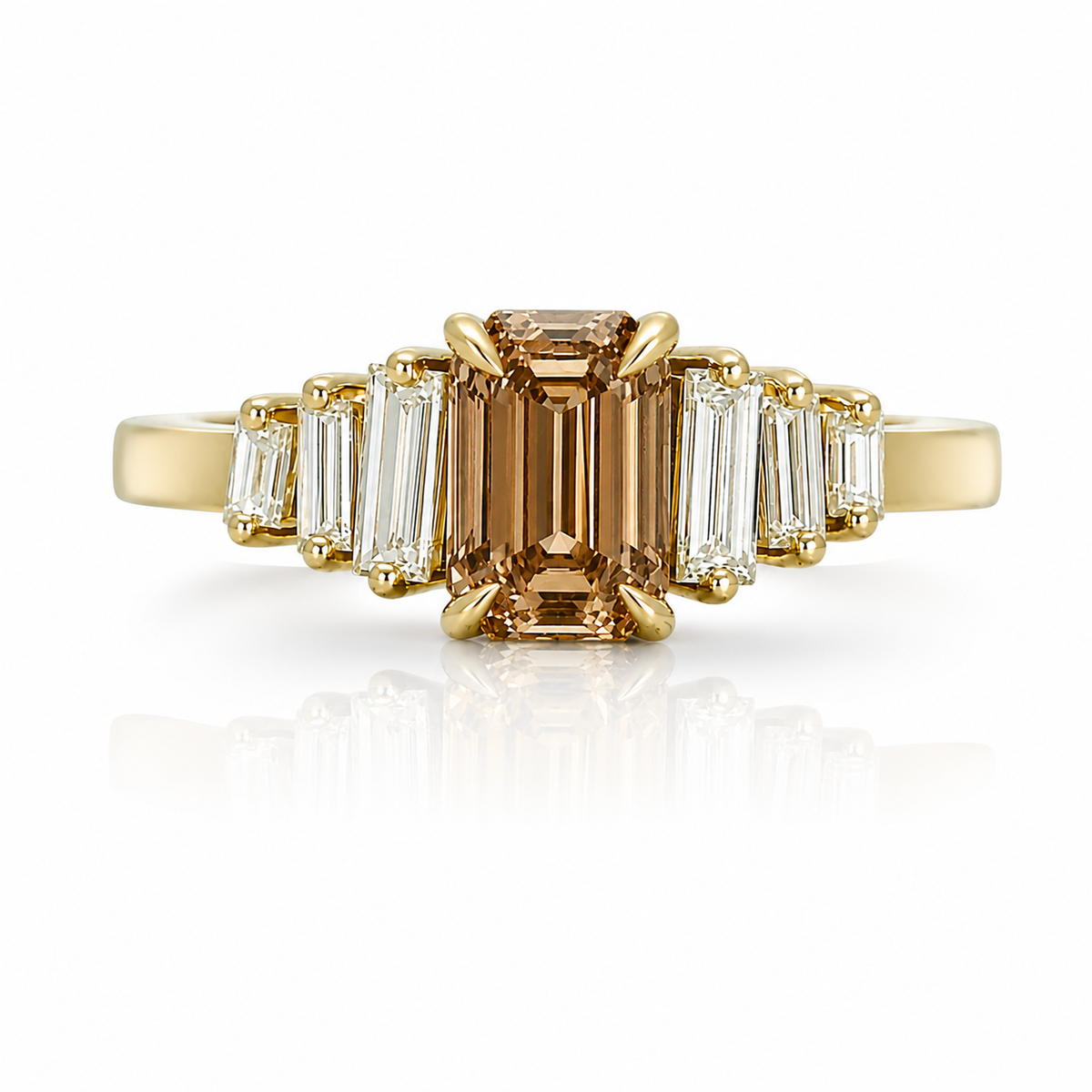 Bespoke Brown Diamond Ring - Handcrafted Elegance for Every Occasion