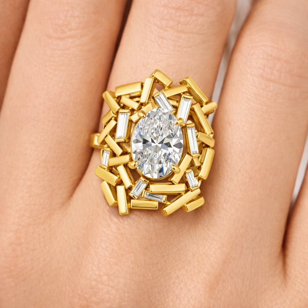Freeform constructivist ring - Karl Karter
