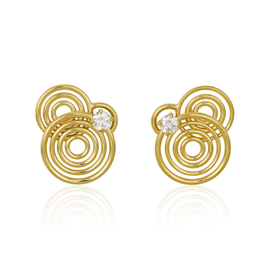 Ripple earrings