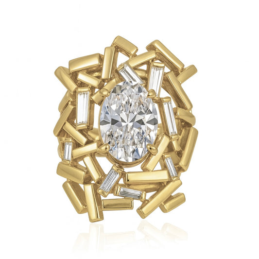 Freeform constructivist ring