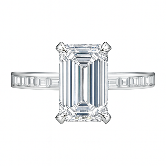 Emerald cut Solitaire