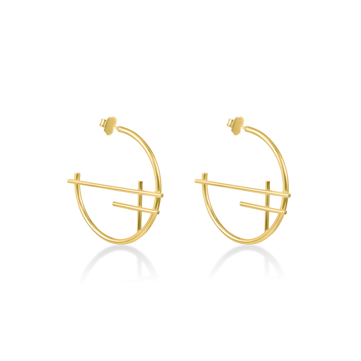 Bamboo hoops (Gold)