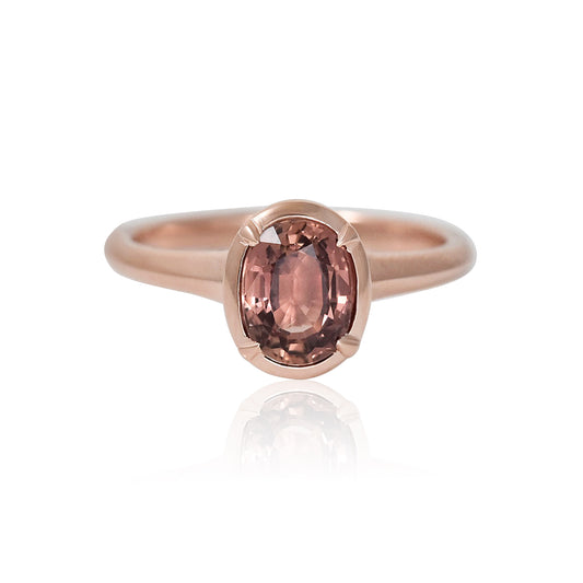 Rose Gold,Spinel ring