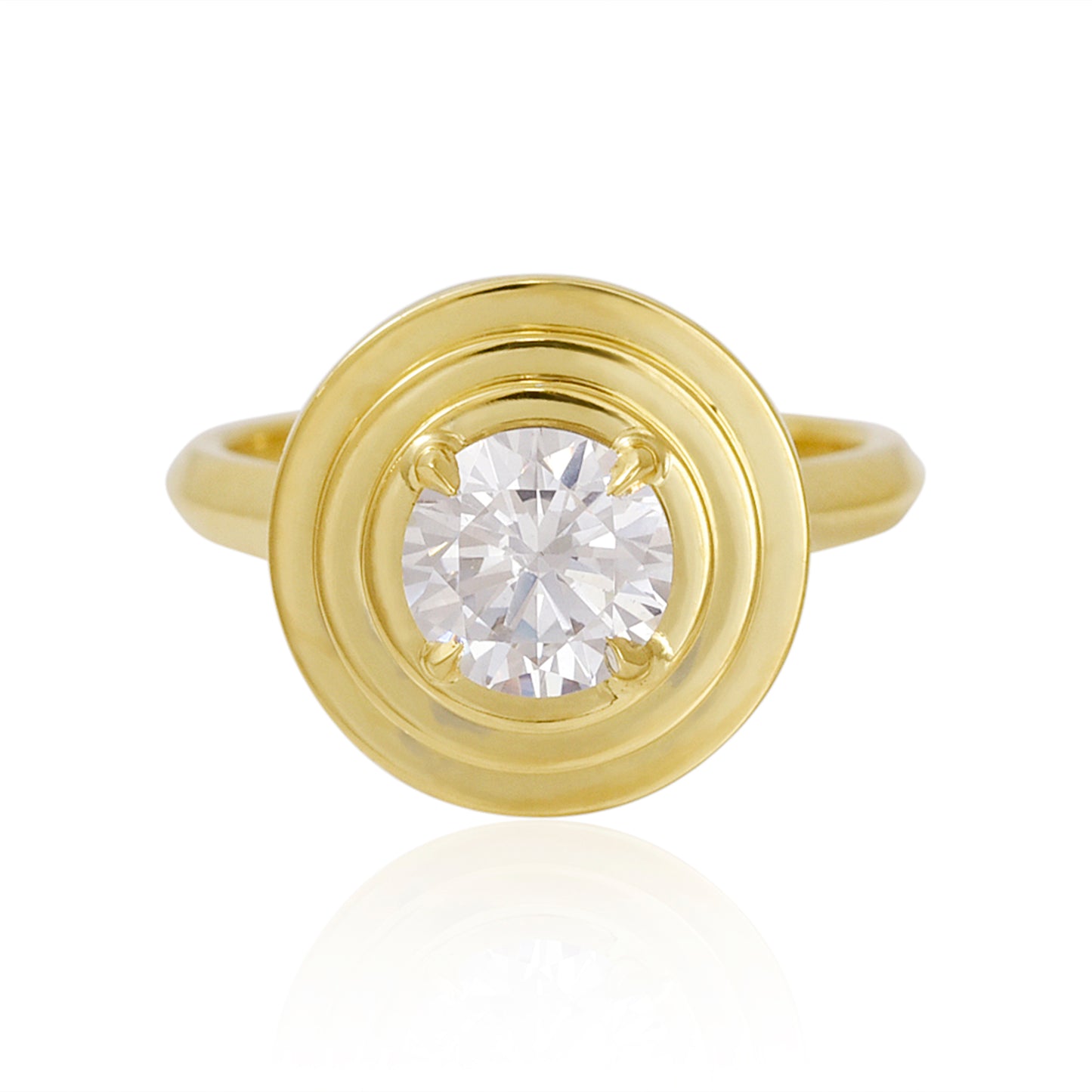 Brilliant-cut Strata ring