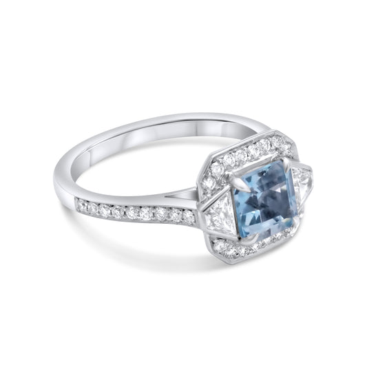 Aquamarine ring