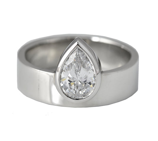 Pear Shape Brutalist Ring