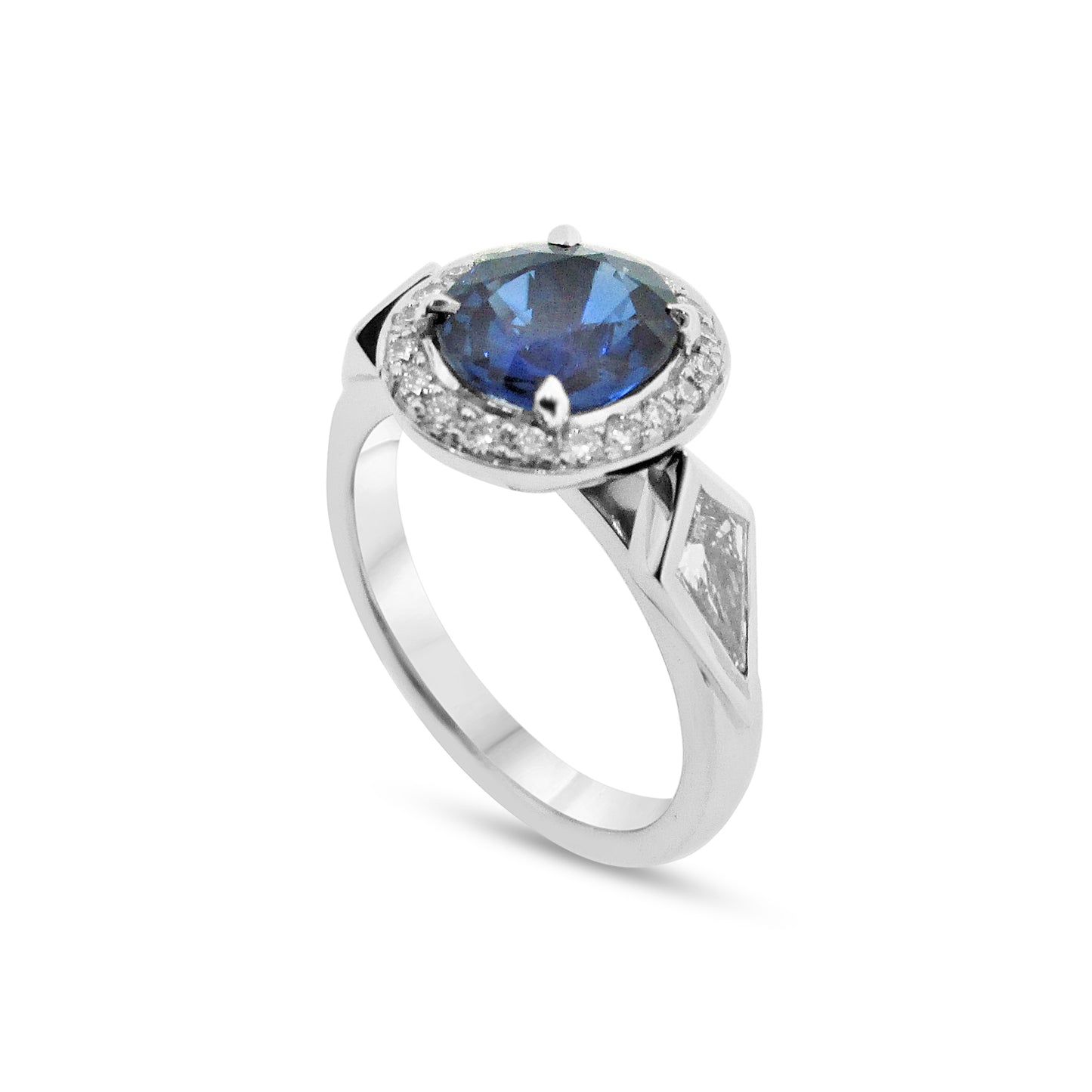Custom Sapphire Diamond ring