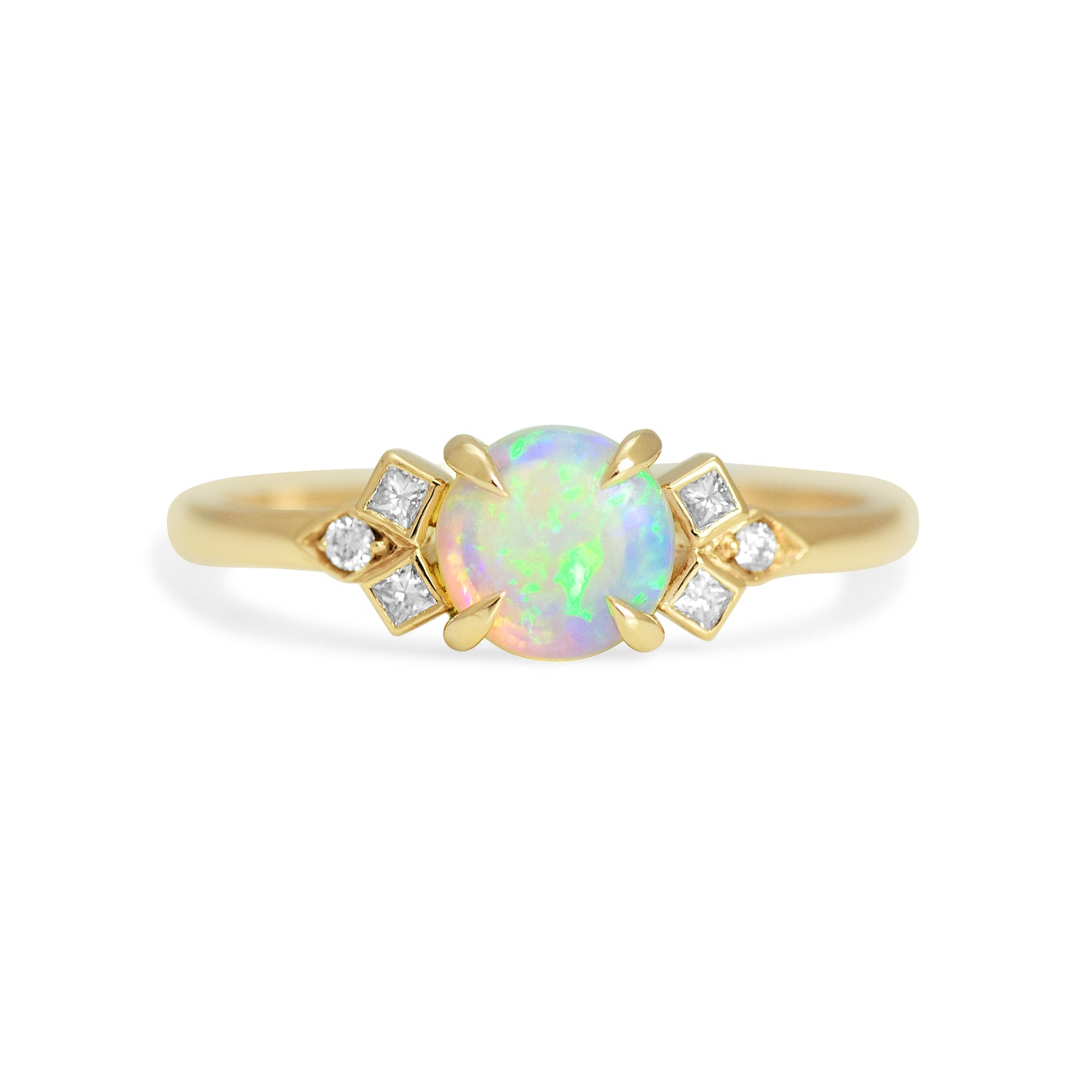 Opal Fractal ring