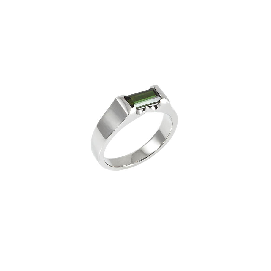Cubist Green Sapphire ring